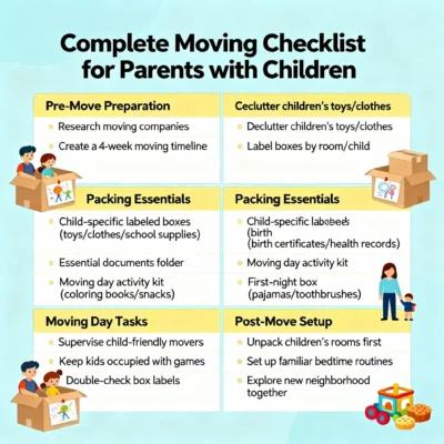 A Complete Moving Checklist for Parents with Children